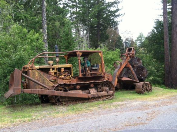 logger, dozer, bulldozer chainsaw carving, lumberjack, yard art, photo, photography