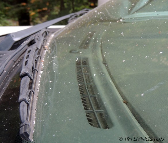 By the time we finished the truck was covered in ash.