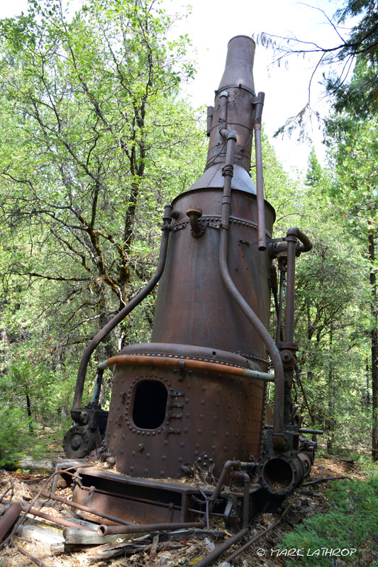 Willamette steam donkey, steam yarder