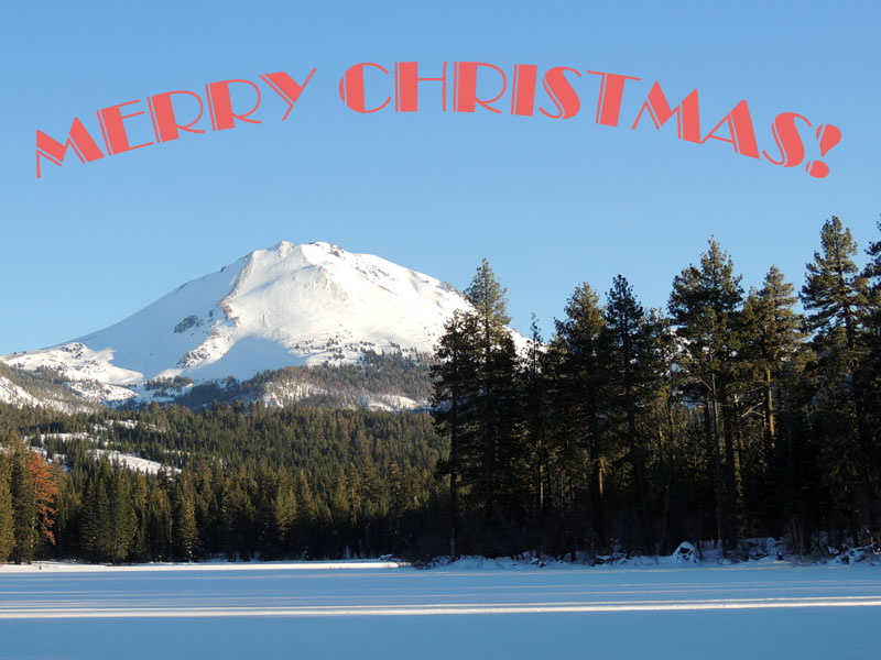 Christmas, Merry Christmas, Lassen Peak, Lassen