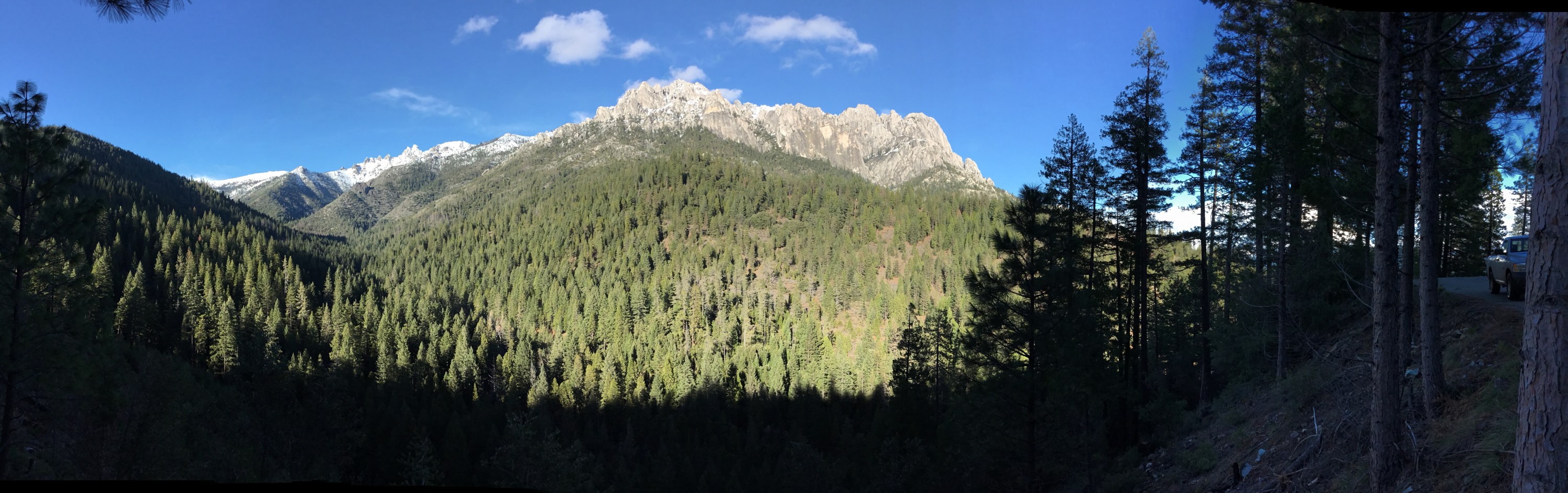 Castle Crags, granite, rock climbing, nature photography 